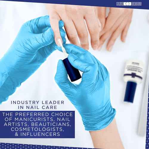Blue Cross Nail Whitener, Professional Optical Brightening Basecoat Nail Concealer Polish with Vitamin E, Lemon Lime Extracts, Made in USA, 15mL