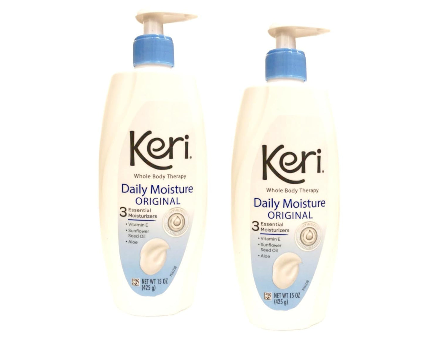 Keri Original Moisture Therapy Cream - Hydrating 15 oz | 2-Pack for Silky Skin