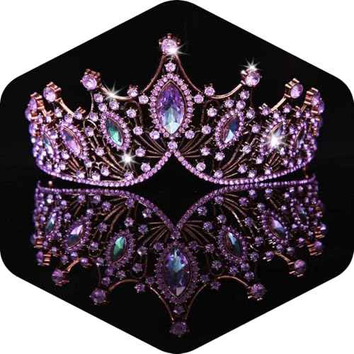 Kamirola Baroque Queen Crown,Rhinestone Wedding Bridal Crown and Tiaras Crystal Headband For Birthday Prom Pageant Party halloween¡¦ TR09