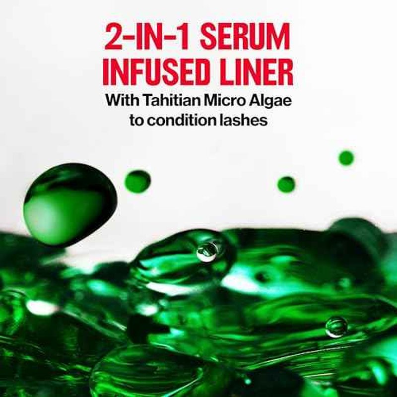 REVLON ColorStay Lash Serum + Liner, Waterproof Eyeliner, Stocking Stuffer for Her, Healthier Looking Eyelashes, Smudge-Resistant, 001 Blackest Black