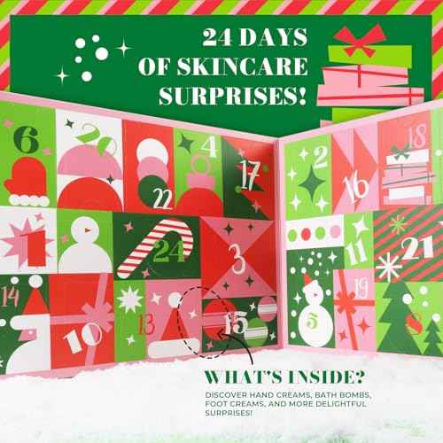 BODY & EARTH # LOVE 2025 Hand Cream Gift Sets-24 Days of Beauty Advent Calendar for Women Lotion Sets Christmas Gifts for women with Hand Lotion,Body Lotion,Foot Cream,Bath Sets,etc