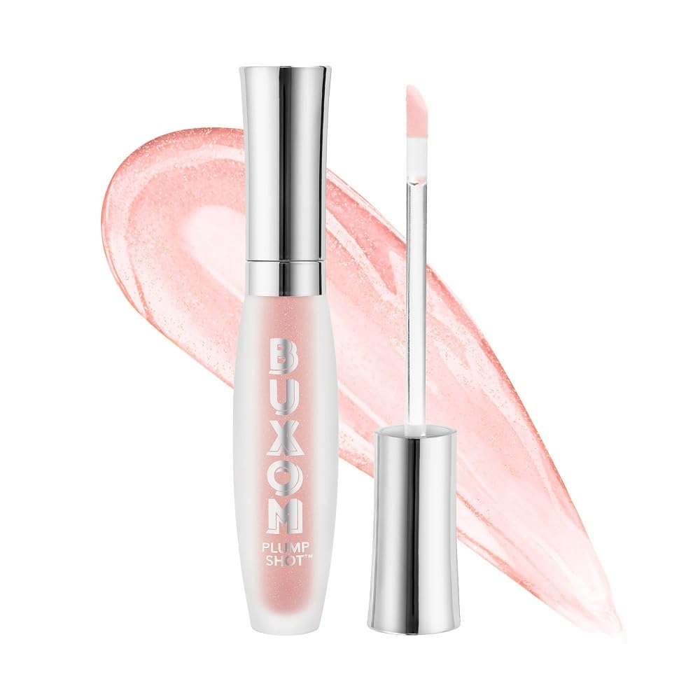 Buxom Plump Shot Peptides Lip Serum, Flush