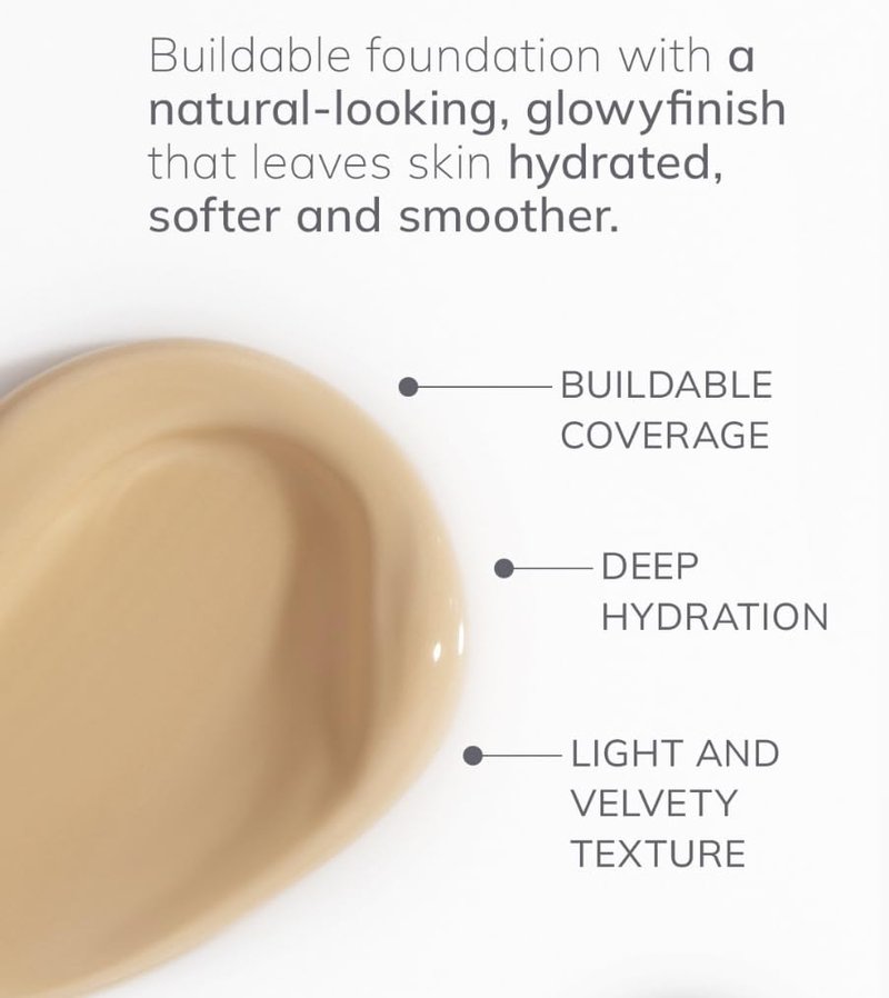 FARMASi Air Glow Foundation – Lightweight Liquid Formula with Hyaluronic Acid for Dewy, Natural-Looking Radiance – Buildable Coverage, Non-Comedogenic, 1 fl oz, N07