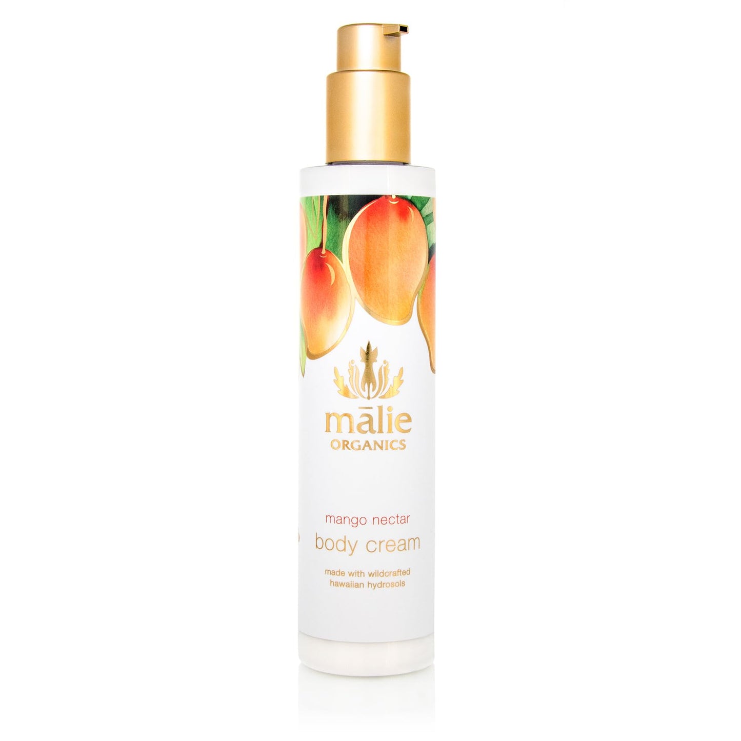 Mālie Organics Body Cream, Mango Nectar Scent, Deep Hydration, Coconut Oil + Kukui Nut Oil + Aloe + Chamomile, Vegan, 7.5 oz