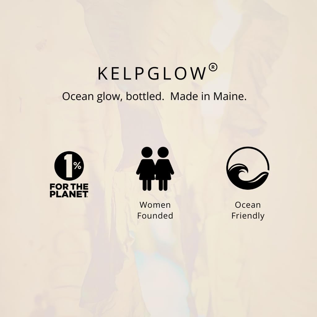 KelpGlow Facial Oil with Kelp Extract - Signature Citrus - Nourishing Face Oil for Glowing Skin - Clean & Natural Ingredients, Non-Greasy Formula - 10ml/0.34oz