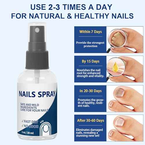Nails Spray, for Nails Care Moisturizer, Keeps Feet Fresh & Dry All Day ? Men & Women 2oz / 60ml
