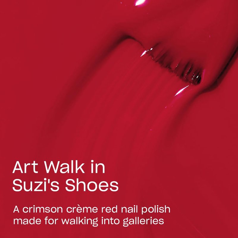 OPI Nail Lacquer Art Walk in Suzi's Shoes | Opaque Bright Red Crème Chip Resistant Nail Polish | Downtown LA Collection