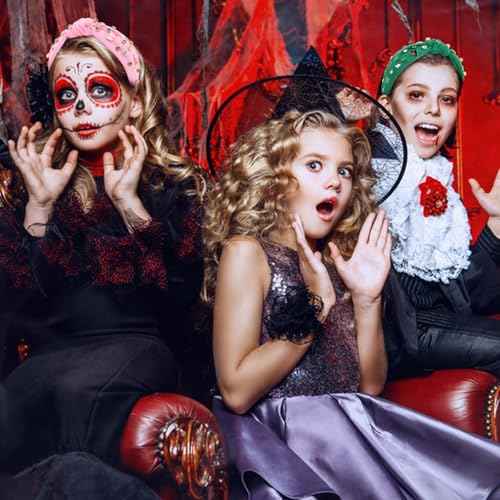 YARIEW Witch Headbands for Women Knotted Headband with Crown Magic Wand Witch Theme Birthday Party