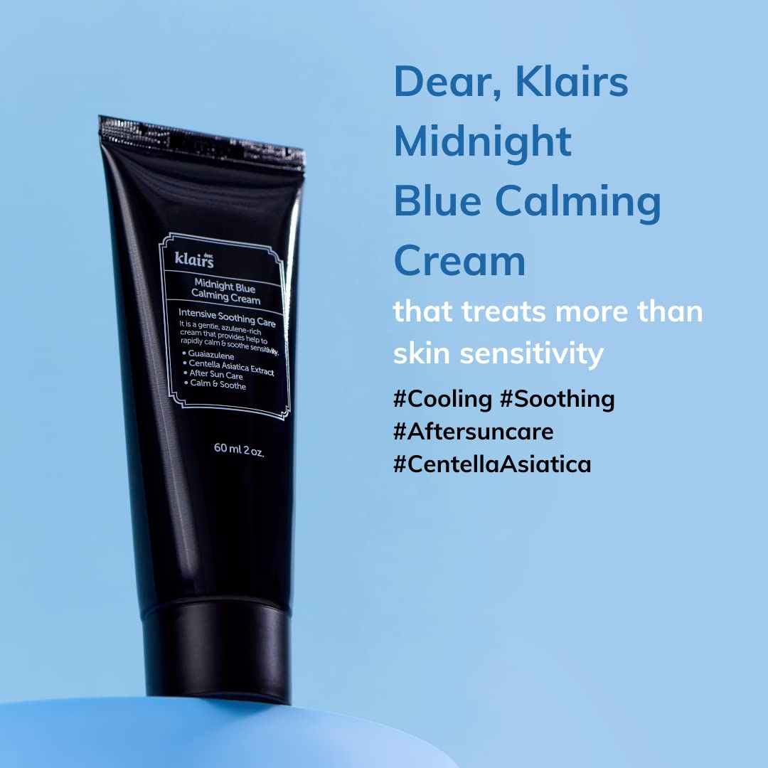 DearKlairs Skin Trouble Mark Care Duo Set, Midnight Calming Blue Cream + Freshly Juiced Vitamin Drop, facial cream, vitamin c serum