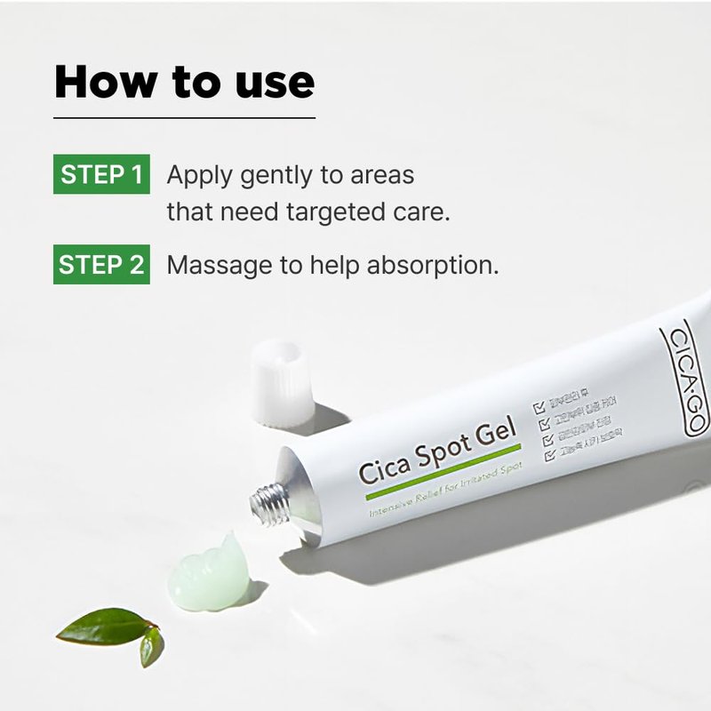 CICAGO Cica Spot Gel - Soothing Treatment for Sensitive Skin | Fast-Acting Blemish Relief (0.88 oz, 25g)