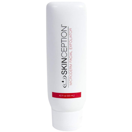 Skinception Microderm Facial Exfoliator – Fruit Enzyme Face Exfoliating Treatment – Gentle Microdermabrasion for Dead Skin Removal, Pore Cleansing & Brighter-Looking Skin – 4 Fl Oz