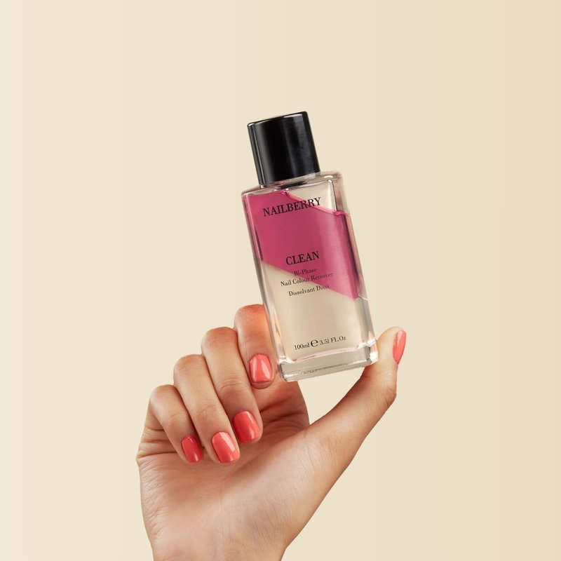 Nailberry Bi-Phase Nail Color Remover - Acetone-Free, Nourishing & Vegan | 100 ml