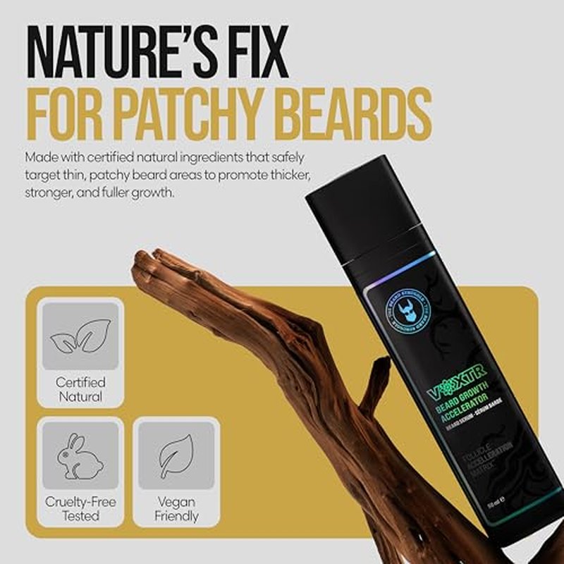 The Beard Struggle Voxtr Beard Growth Serum with Follicle Acceleration Matrix - Beard Serum, 1.69 Fl. Oz. US