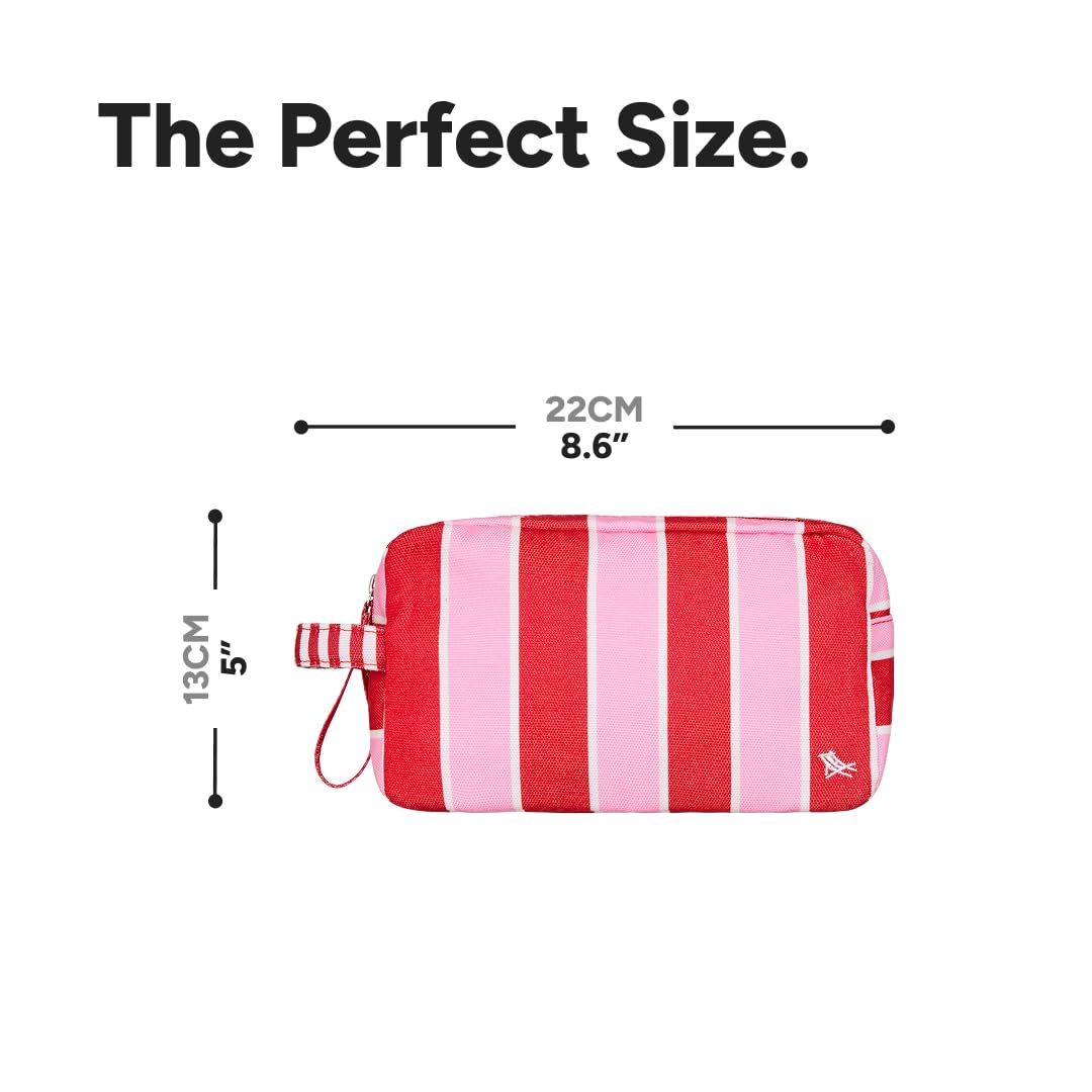 Dock & Bay Toiletry Bag - Large Travel Toiletries Kit - Cherry Bomb