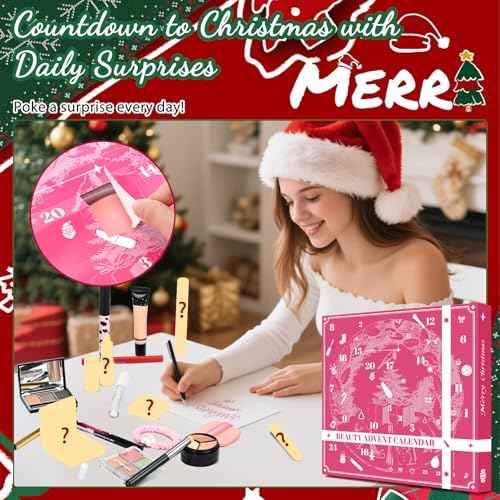 Makeup Advent Calendar 2025 for Teen Girls & Women£¬24 Days Christmas Countdown Calendar Makeup Gift Set, 2025 Xmas Gift Surprise Box Calendar Full Beauty Kit