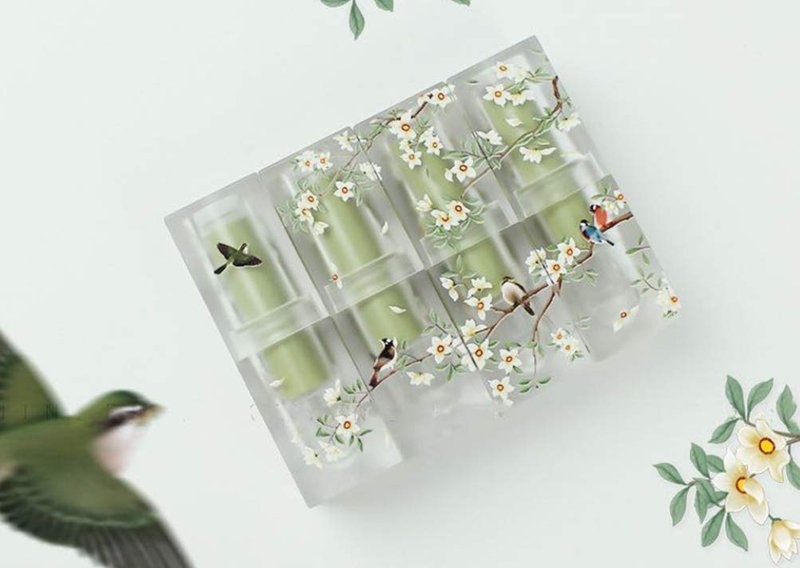 CTKcom 3.5ml Lip Balm Tubes Lipstick Tubes Spring Themed Empty Plastic Lip Tube 3D Pritned Flower Bird Refillable Container for DIY Homemade Lipstick Lip Balm Cosmetic Makeup,8 Pack
