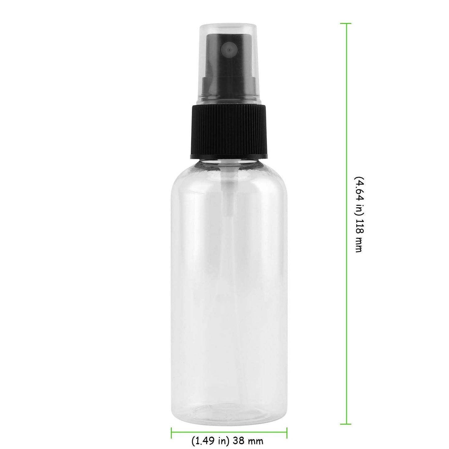 TAICHEUT 80 Pack 2oz/60ml Mini Spray Bottles, Clear Plastic Spray Bottles with Funnels Refillable Mist Spray Bottle for Perfume, Essential Oil and Short Trip