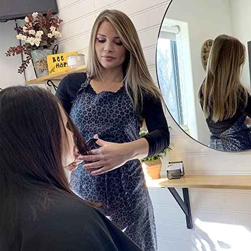 Plum Hill Animal Print Cosmetology Apron for Hair Stylist, Nail Tech, Esthetician, Hairdresser Apron with Pockets