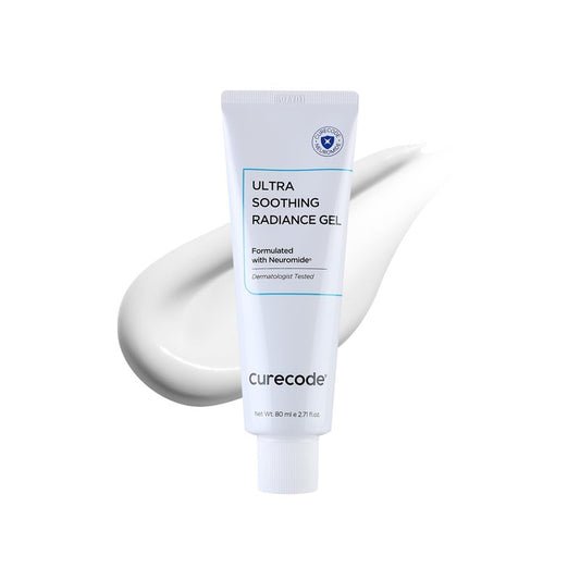 CURECODE Ultra Soothing Radiance Gel Moisturizer for Face with Neuromide & Niacinamide, Lightweight Hydrating Cream for Oily, Sensitive & Acne-Prone Skin, Helps Improve Radiance & Oil Balance