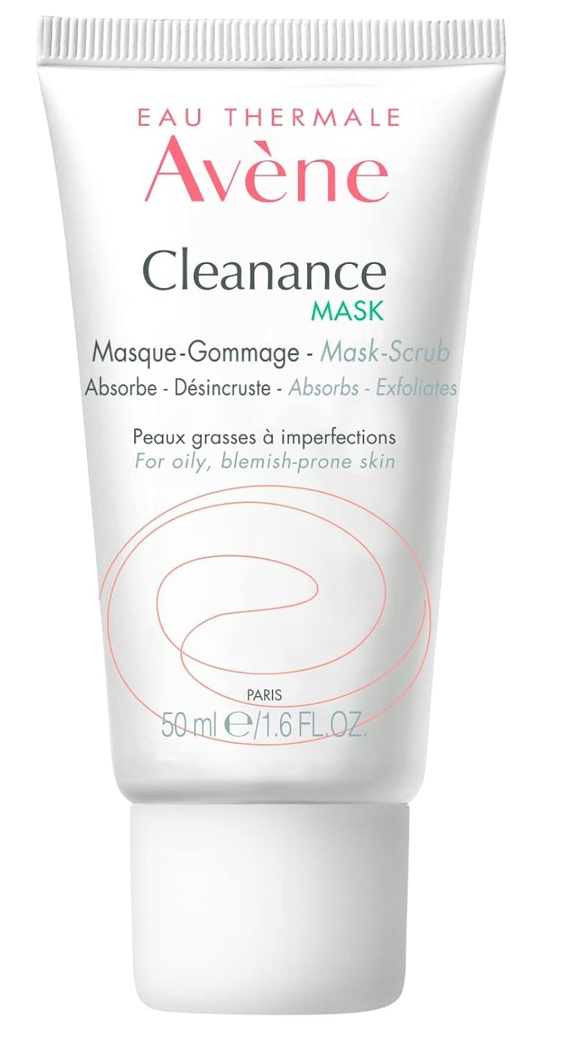 Avène - Cleanance MASK - Clay Exfoliating Mask Scrub - Pore Cleansing - For Oily, Blemish-Prone Skin - 1.6 Fl Oz