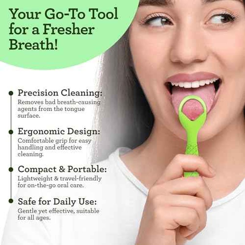 GuruNanda Disposable Tongue Scraper for Adults & Kids, Aligner Removal Tool (40 Ct) Dual-Function, BPA & PFAS-Free, Recyclable, Travel-Friendly, Promotes Fresh Breath, Easy to Use