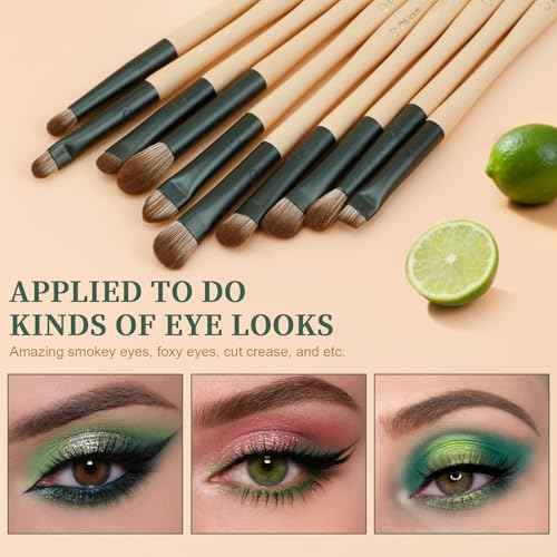 DUcare Makeup Brushes 14Pcs with 3Pcs Christmas Sponges Cosmetic Bag Makeup Brush Set for Foundation Blending Face Powder Blush Concealers Eye Shadows