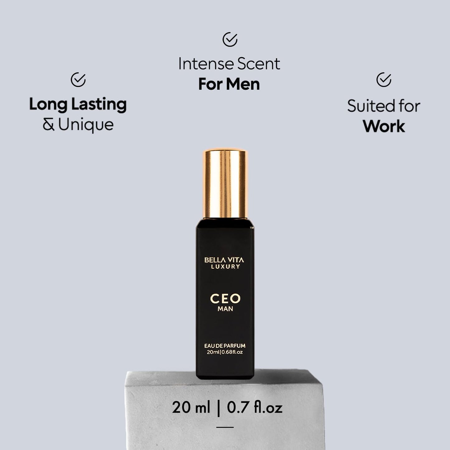 BellaVita Luxury CEO Man Perfume for Men Combo | Long-Lasting Men's Cologne with Lemon, Lavender, Tonka & Agarwood Perfume for Men | CEO Cologne for MEN