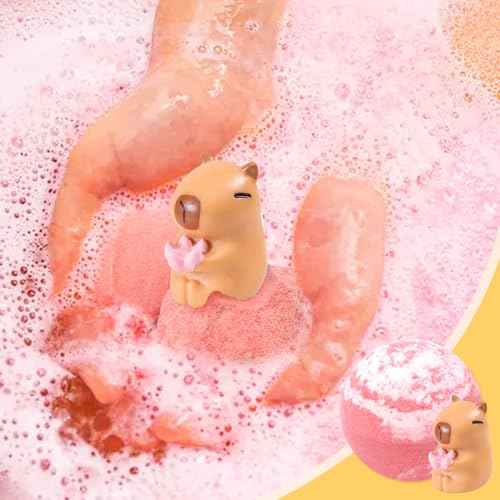 Bath Bombs for Kids with Surprise Inside Organic Bath Bombs Set for Girls Boys with Capybara Toys Inside Ideal Kids Birthday Christmas Easter Gift