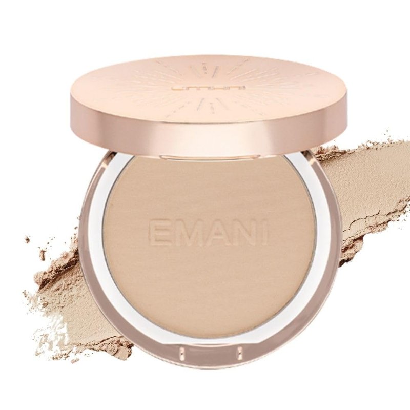 Emani HD Bamboo Setting Powder - Talc-Free Natural Mineral Makeup for All Skin Tones | Sensitive Skin Friendly