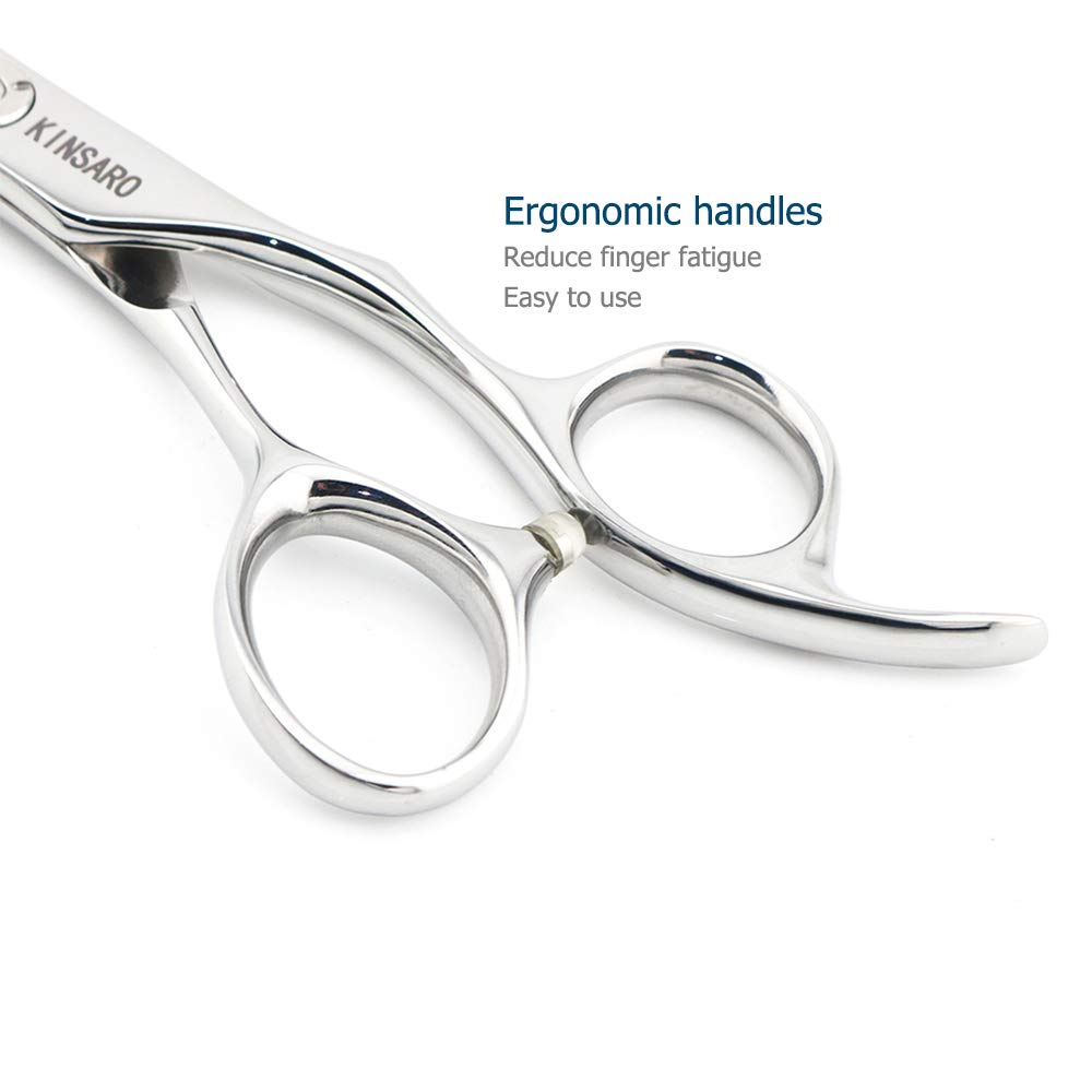 6" Hair Cutting Scissors to Cut Hair Cutting Shears Professional Haircut Hairdresser Scissors 440C KINSARO for Hairdresser Barber or Home Use