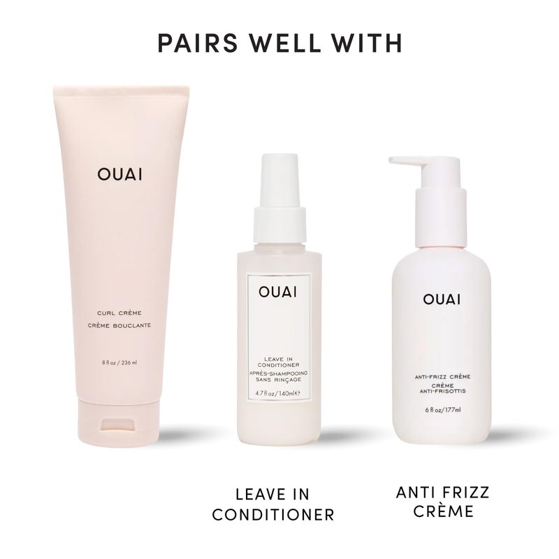 OUAI Curl Cream - Curl Defining Cream with Chia & Linseed Oil | Tames Frizz & Enhances Shine (8 oz)