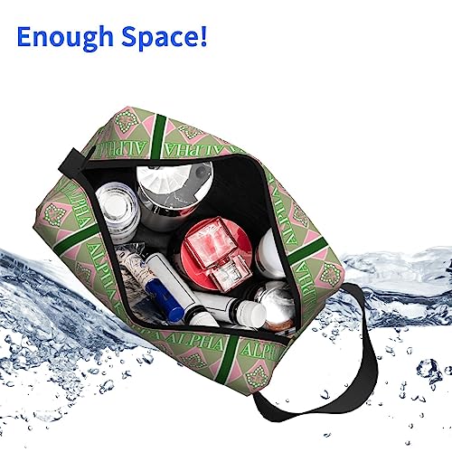 Cosmetic Bag Travel Toiletry Bags With Handle Strap Portable Waterproof Makeup Bag Pouch Organizer Sorority Gifts For Women Sister