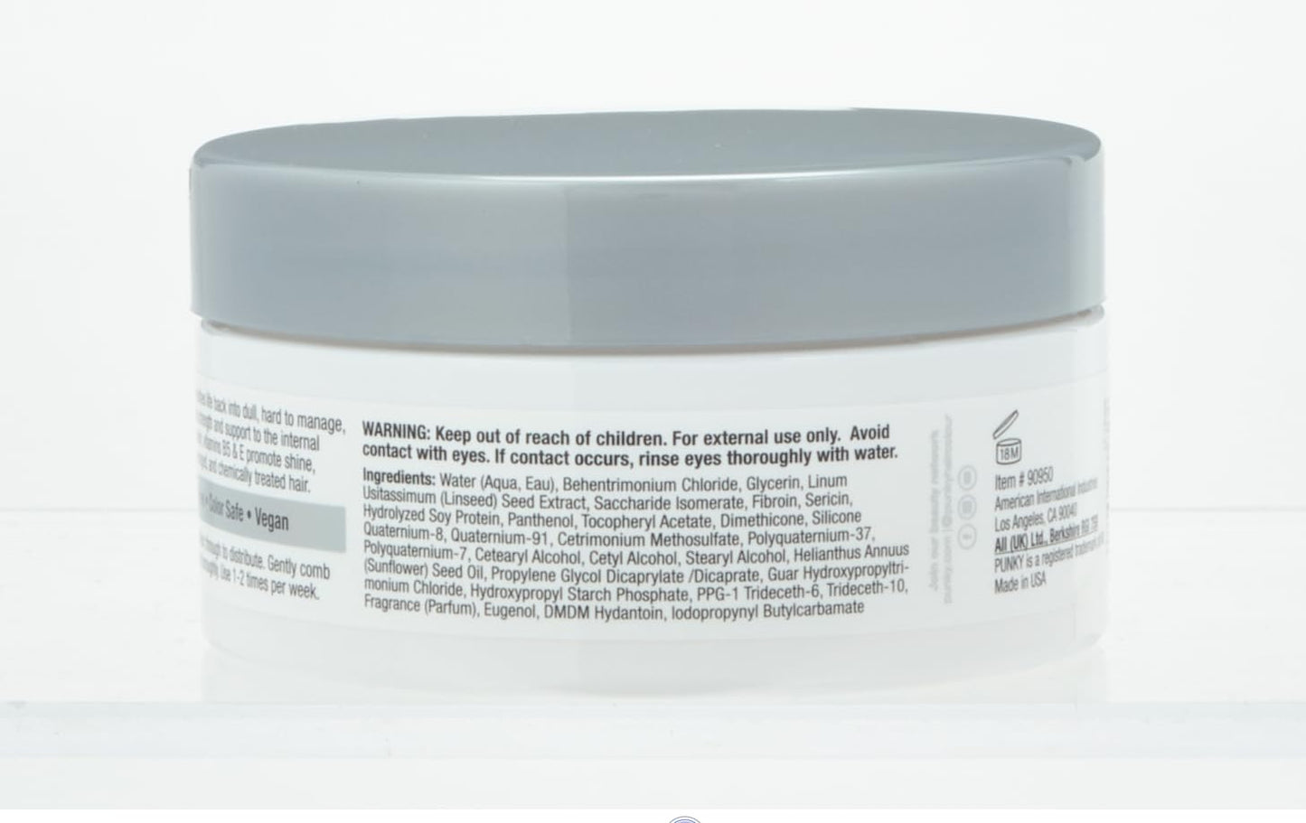 Punky Hair Mask with Intrabond Hair Repairing Complex, 6 oz - Ideal for Dry, Damaged, Chemically Treated Hair