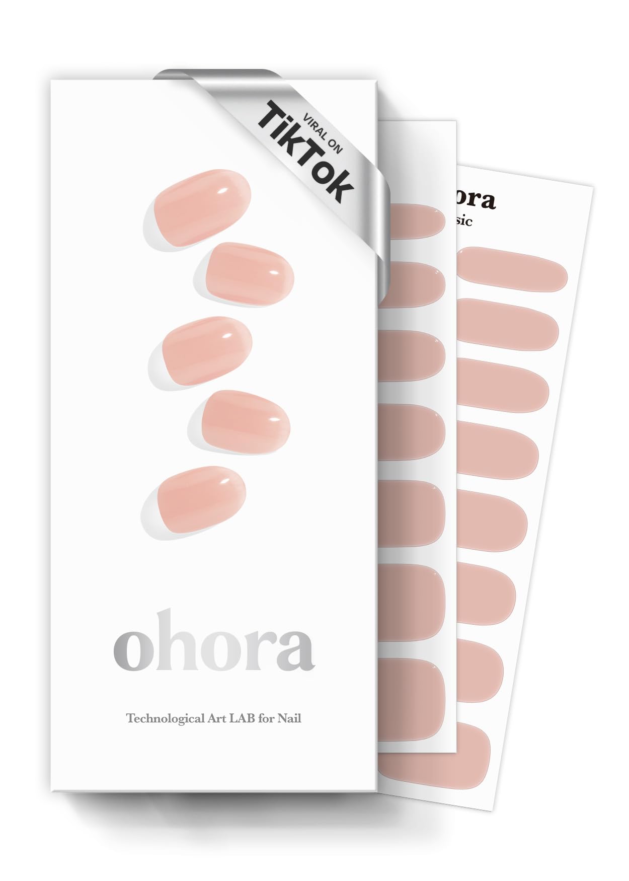 ohora Semi Cured Gel Nail Set of 2 (N Spring 001 & Pro Easy Peel Remover) - Professional Salon-Quality Nail Care