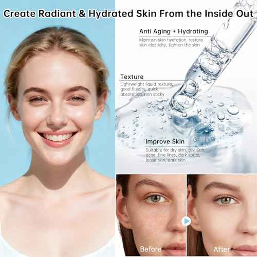 Peptides Serum For Face, 2 PCS Buffet Multi Peptide Face Serum For Anti-aging, Moisturizing, Fine Lines & Acne.