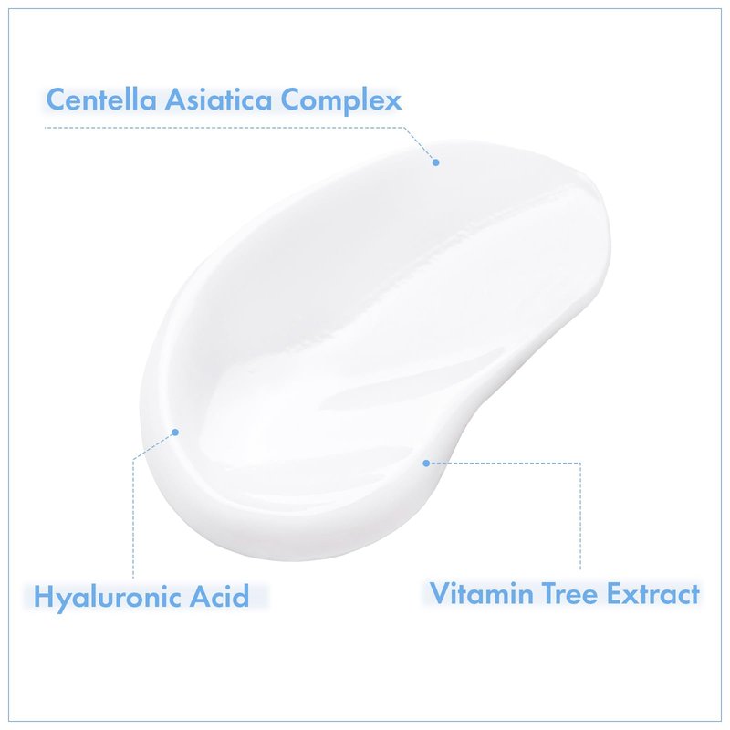 NATUREKIND Cica Panthenol Cream, 50,000ppm Panthenol, Centella Asiatica & Hyaluronic Acid, Barrier Repair Moisturizer for Dry, Sensitive Skin, Korean Skincare, 150g, 5.29 oz.