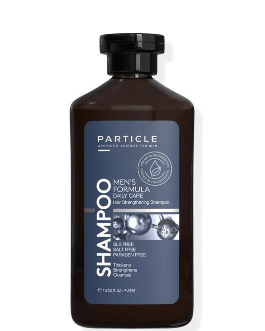 Particle Hair Thickening Shampoo for Men, Men’s Shampoo, Cleansing Formula Made with Biotin, Capixyl, Redensyl, Ginseng and Green Tea Extract for Hair Strength Support, Paraben Free, 13.52 fl.oz