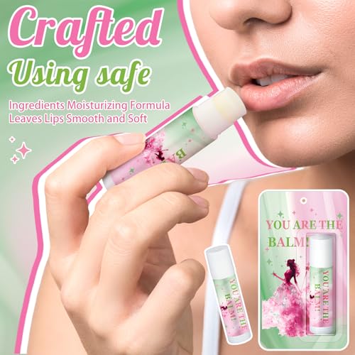 25 Pack Halloween Witch Lip Balms Bulk Pink and Green Party Favors Princess Gift Set Witched Party Favors Baby Shower Birthday Supplies Halloween Decoration Makeup Accessories Bag Stuffers