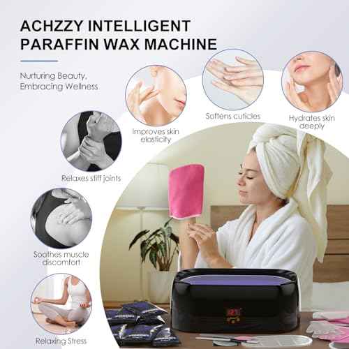 4000ml Paraffin Wax Machine for Hand and Feet - Professional Wax Warmer with 200W Thermal Core, LED Real-time Temp Control & 167¡ÆF Rapid Melting, Intense Hydration with Hand Wax Paraffin Bath