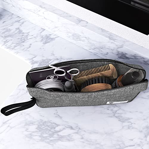 Striking Viking Grooming Kit - Premium Care Products for Men with Beard Shampoo, Oil, Balm Butter, Brush, Wooden Comb, Mustache Scissors & Toiletry Bag