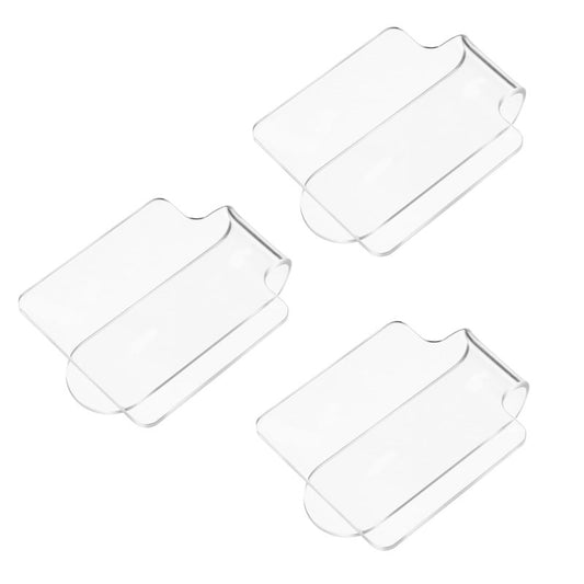 Minkissy 3pcs Makeup Hand Palette Acrylic Nail Art Manicure Palette Makeup Palette Spatula for Home Salon Professional