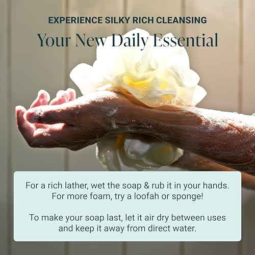 The Bubble Factory Handmade Natural Bath & Body Soap Bar, Vegan, All-Natural, Palm Oil Free, Made in USA with Shea Butter + Essential Oils, Unscented, 3 Bars