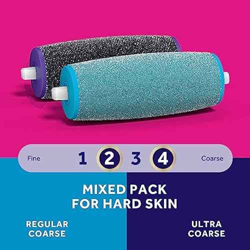 Amop? Pedicure Value Kit, Spa Pampering Pack, Self-Care & Relaxation Gift, contains Pedi Perfect Electric Callus Remover Foot File, 2 Macadamia Oil PediMask Foot Masks, 2 Roller Heads ? 4 pieces