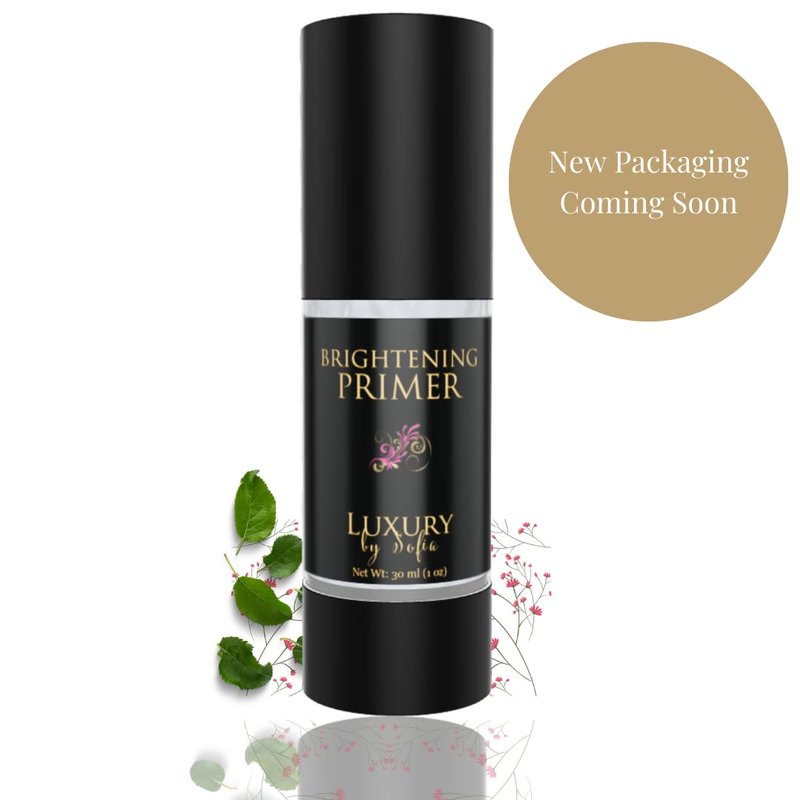 Organic Face Primer - Hydrating Makeup Base for Smooth Application | Ideal for Dry, Aging, Sensitive Skin | Aloe & Green Tea Infusion