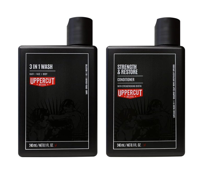 Uppercut Deluxe 3-in-1 Wash | Strength & Restore Conditioner - 8 fl. oz.
