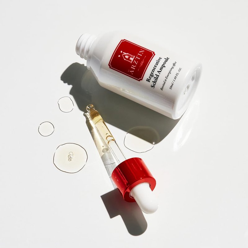 Regenerative Schild Ampoule, 1.69 fl oz Non-sticky | Soft & Fast absolution, Anti-aging Facial Serum, Nutrition, Brightening, Elasticity, Soothing for Dry, Wrinkled, Oily Skin
