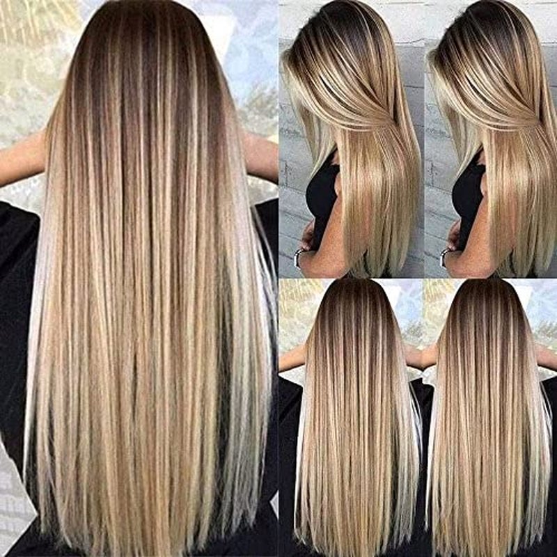 I Tip Remy Human Hair Extensions Cold Fusion Hair Piece Pre Bonded Keratin Stick In Hair Extensions Long Straight #18/613 Golden Brown Highlighted Bleach Blonde Hairpieces 100 Strands 100g 18"