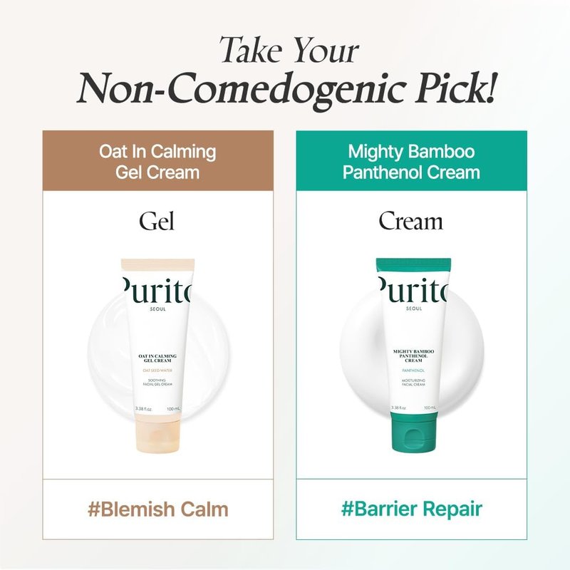 PURITO Panthenol 10% Barrier Cream | Face Moisturizer for Skin Barrier Repair | All skin types, sensitive and blemish-prone skin | Non-Comedogenic, Vegan | Korean Skincare, 100mL, 3.38 fl.oz