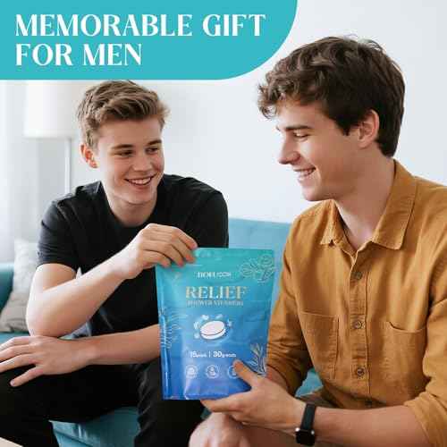 Shower Steamers Aromatherapy, Birthday Gifts for Men Teen, Stocking Stuffers White Elephant Christmas Gift for Adults, Natural Essential Oils Bath Bombs Relaxation SPA ? 15 Tablets