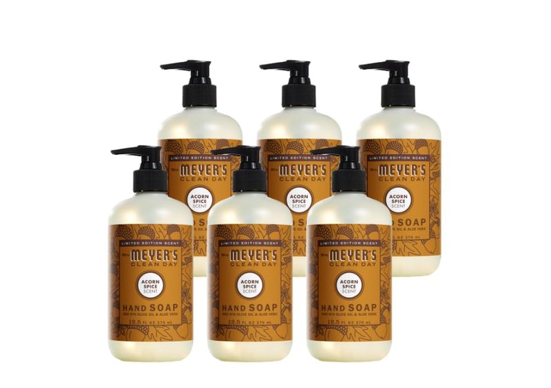 Mrs. MEYER'S Liquid Hand Soap, Acorn Spice, 12.5 Fl Oz (Pack of 6)